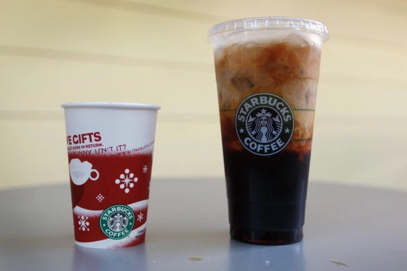 Starbucks Debuts 31-Ounce Sized "Trenta" Coffees Starbucks beverages