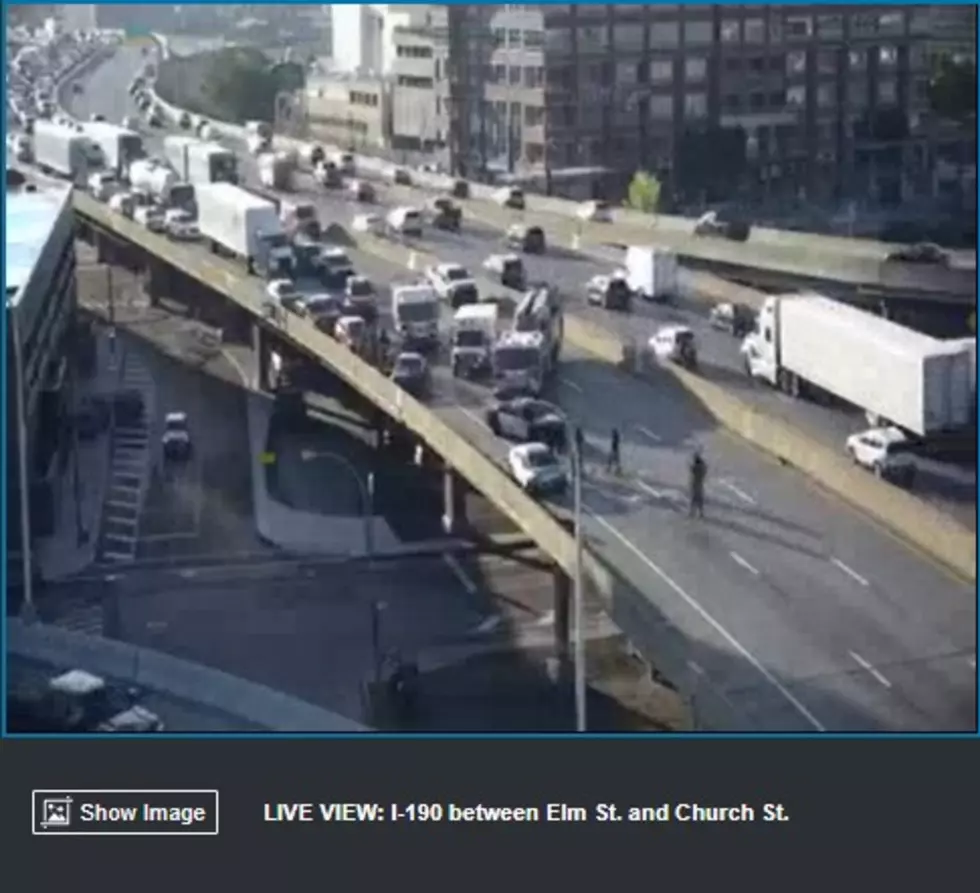Really Bad Accident Stops Traffic in Buffalo, New York