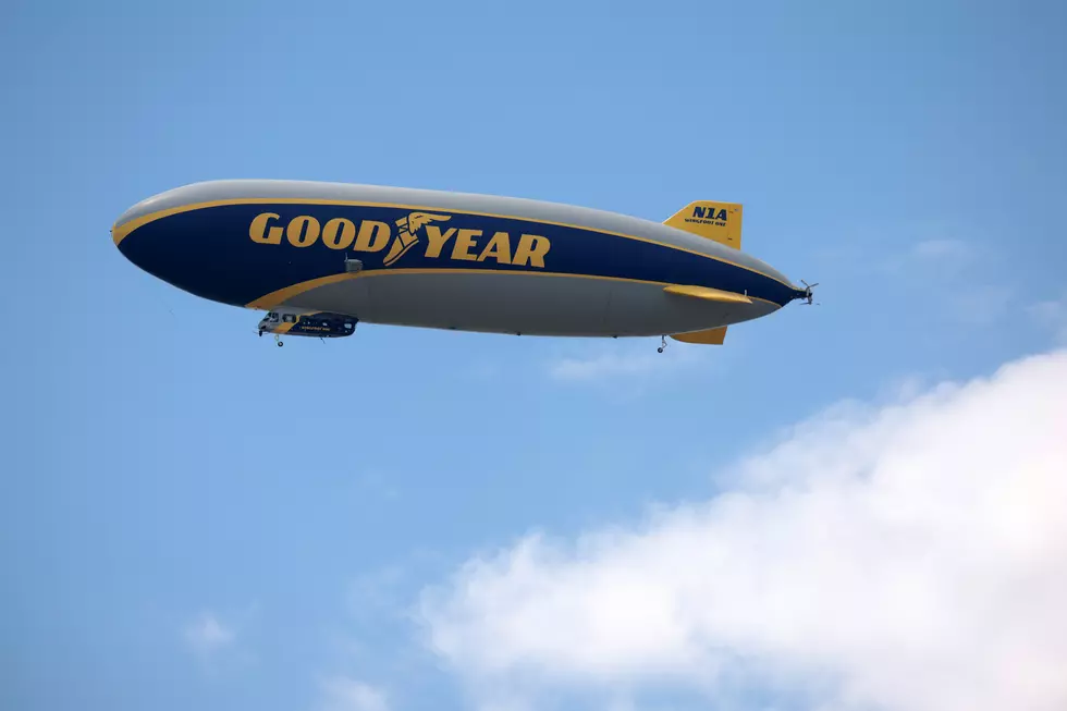Catch Goodyear Blimp #1 Flying to Orchard Park, New York Today