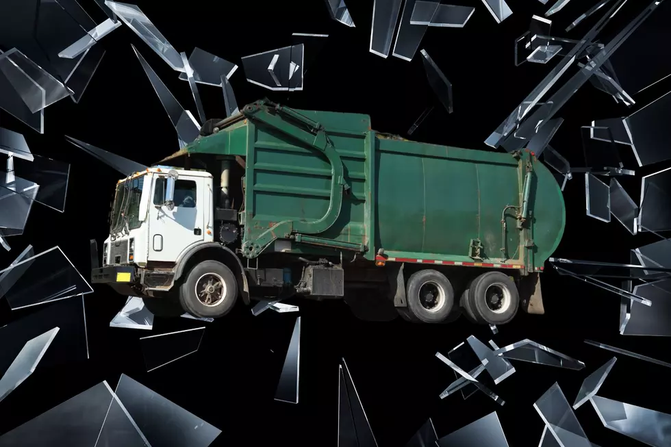 Windows Shatter From Strange Garbage Truck Accident In Buffalo, NY