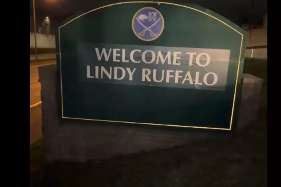 Someone Changed “Welcome to Buffalo” Sign on 33 for Buffalo Sabres