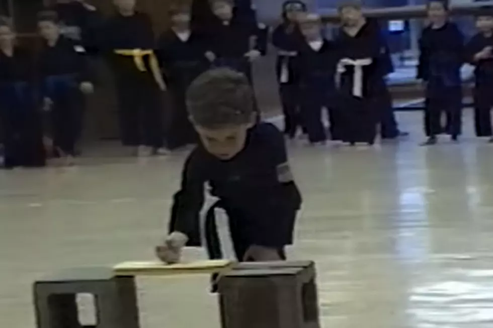 Cute Karate Kid Can’t Hide the Anguish After Breaking Board